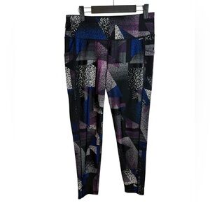 DKNY Sport Splatter Geometric 7/8 Active Leggings